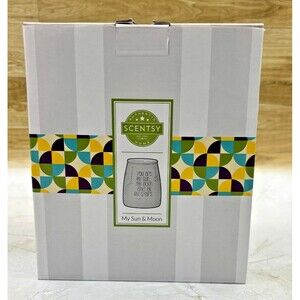 Authentic Scentsy‎ My Sun & Moon Electric Wax Warmer New In Box Porcelain